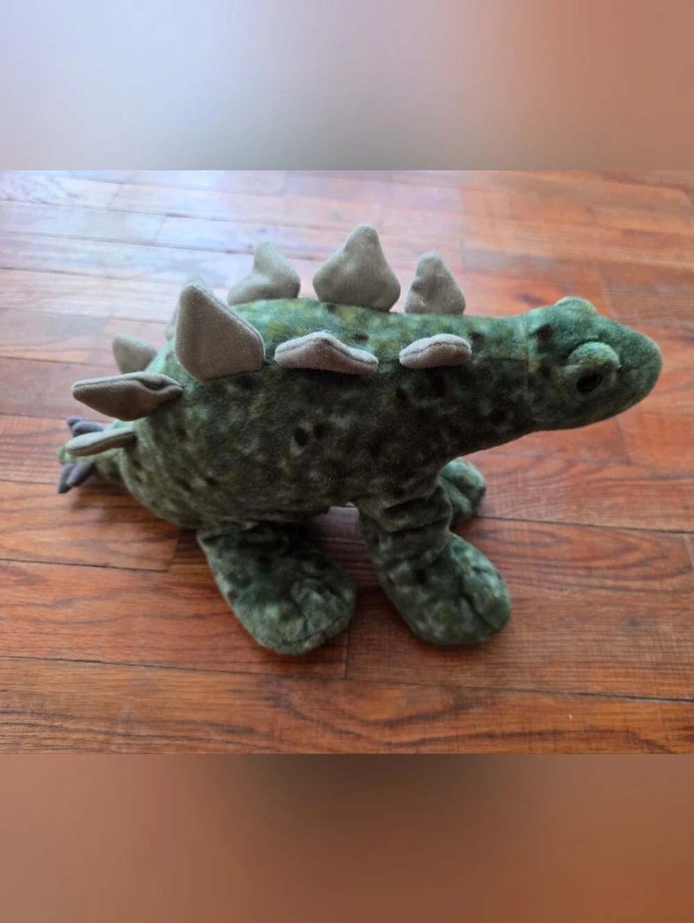 Green Stegosaurus Plush Toy - Soft Kids Stuffed Dinosaur Wild Republic 14